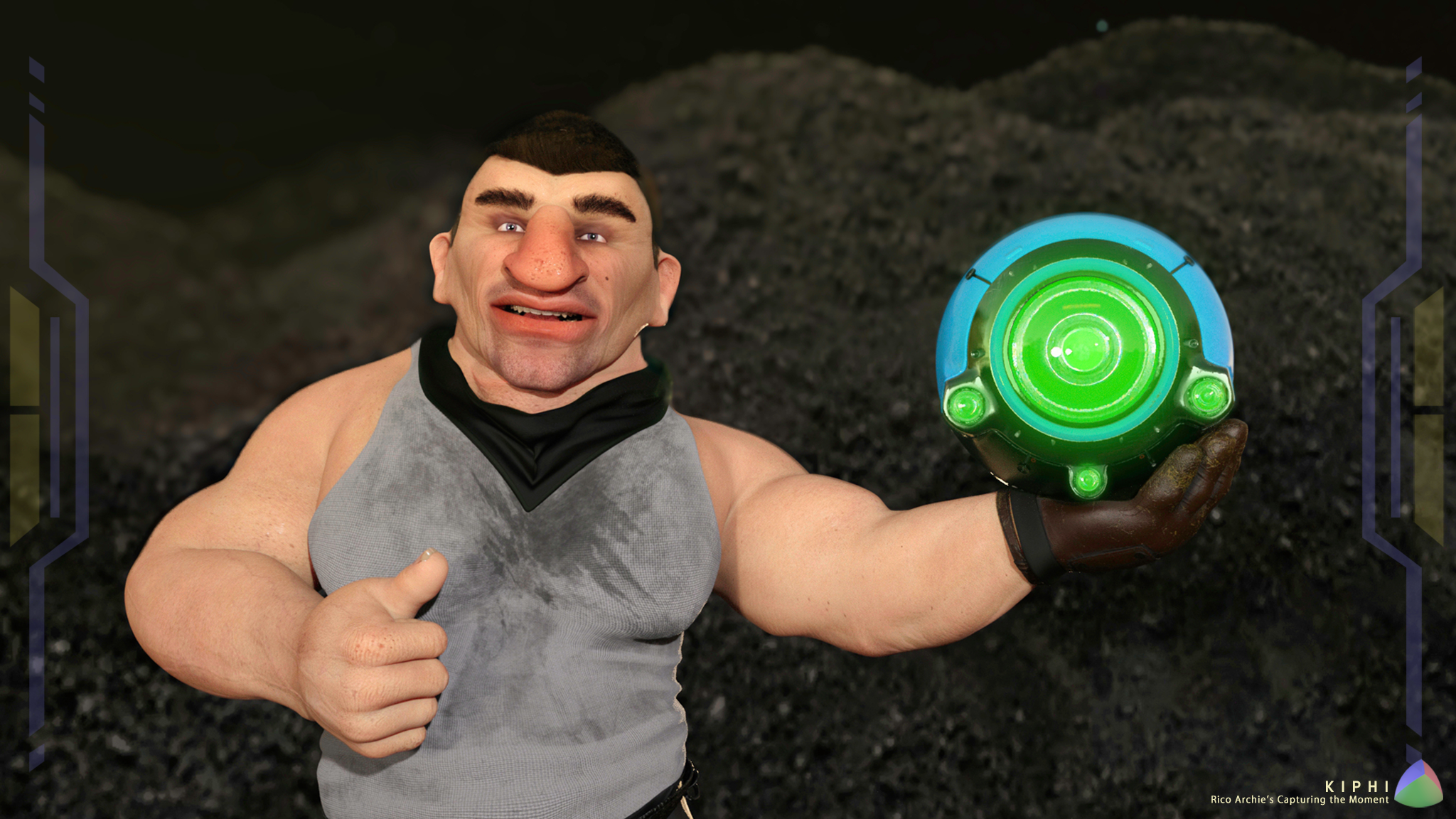 Archie and Muki pose for a photo to mark the occasion.