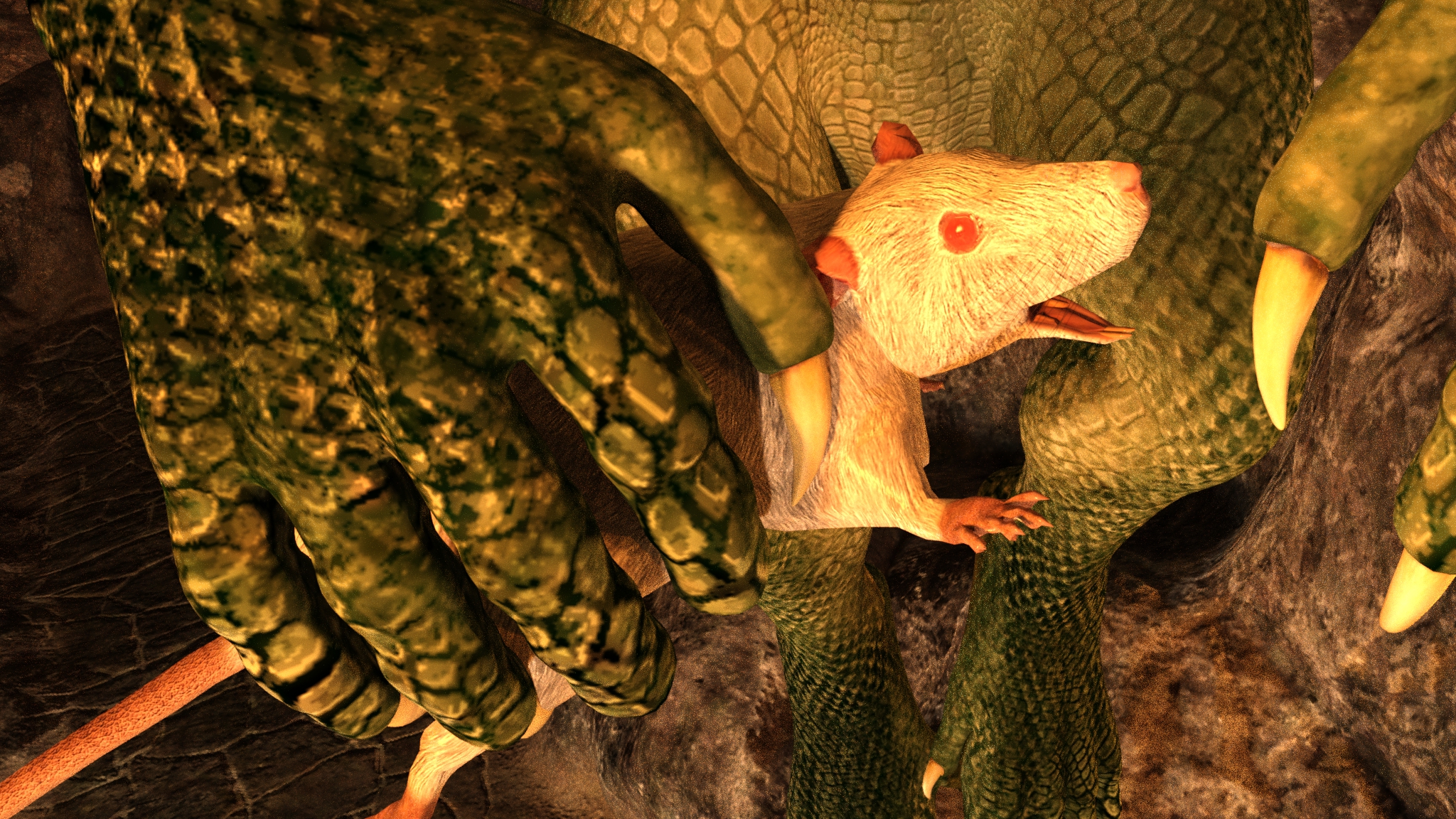 Close-up of Rinaldo enjoying flight with Puff.