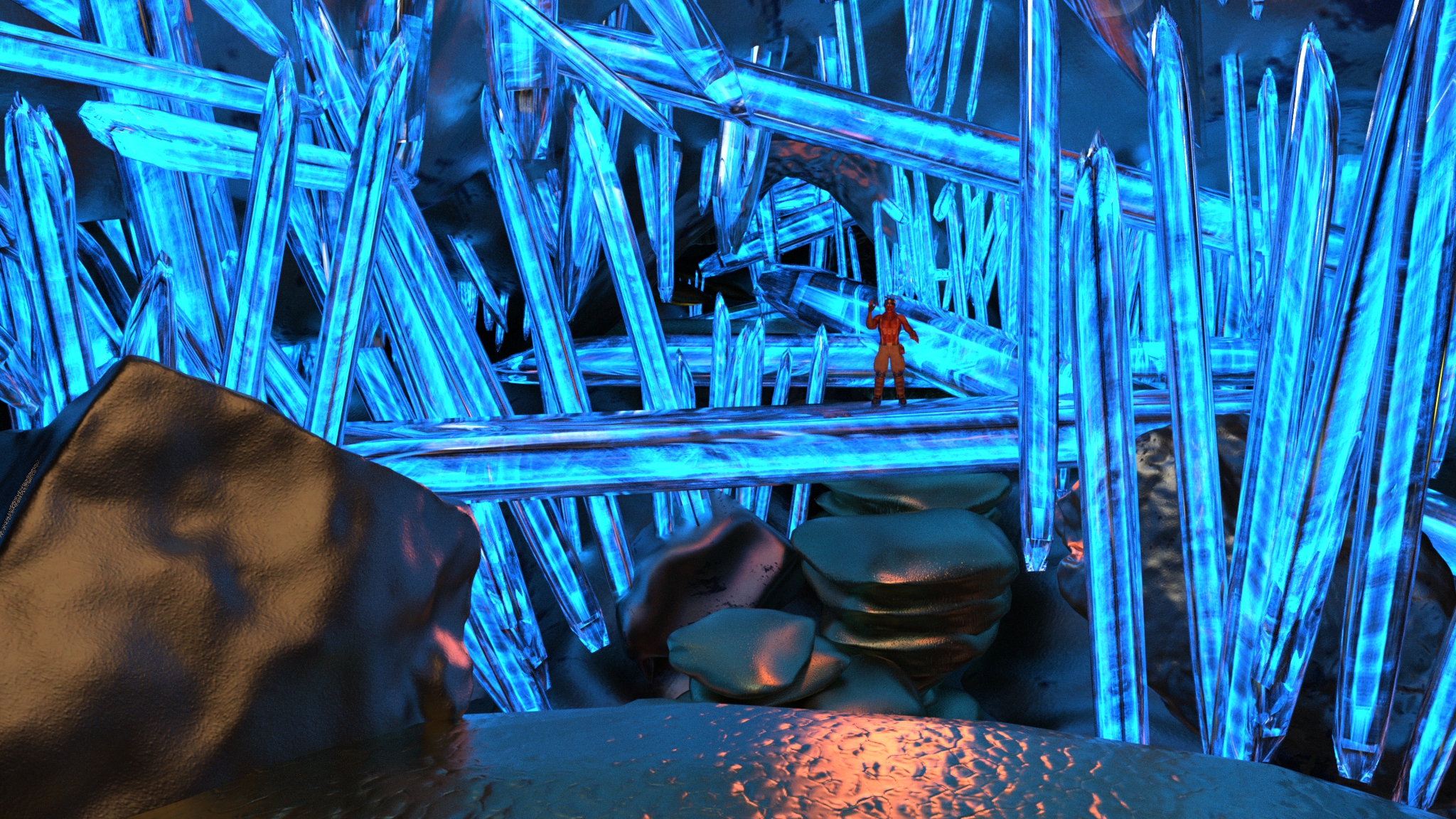 A massive cavern brimming with OGG and gold, revealed by Demeter.