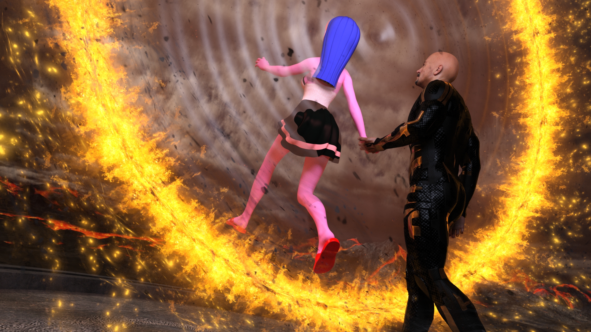 Mynt and Rico head home together after the ceremony and farewells.