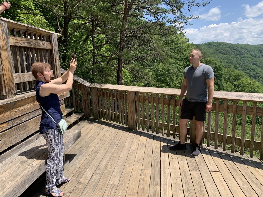 Vicki and Sasha at New River Gorge in May 2025