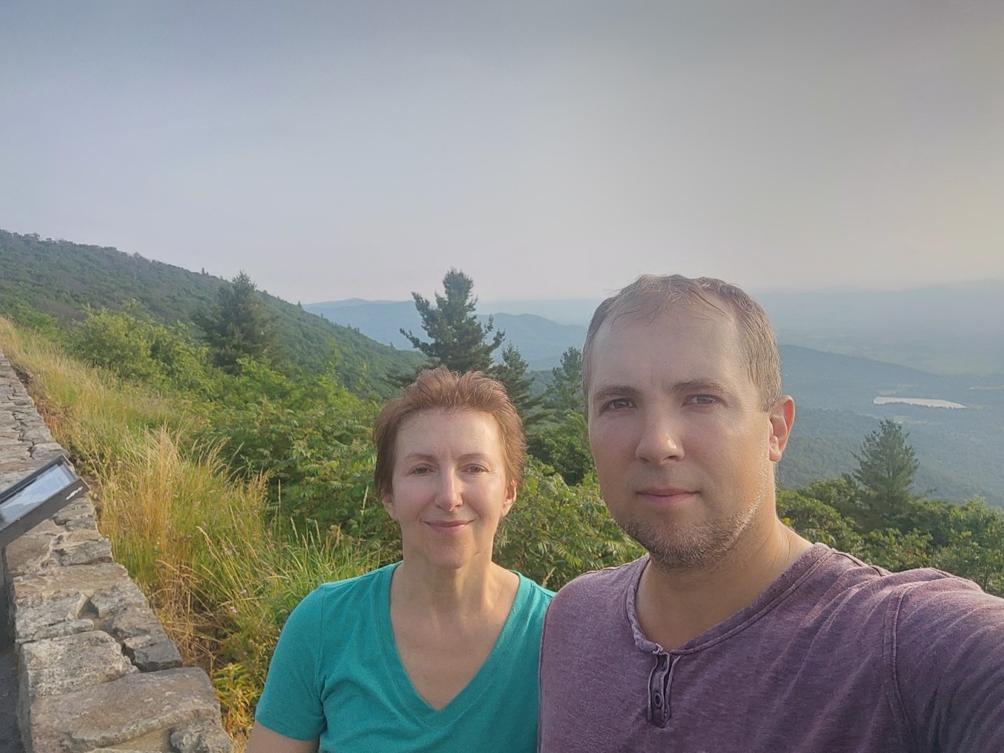 Vicki Gahl and her son Oleksandr Sasha Smirnov on their final vacation