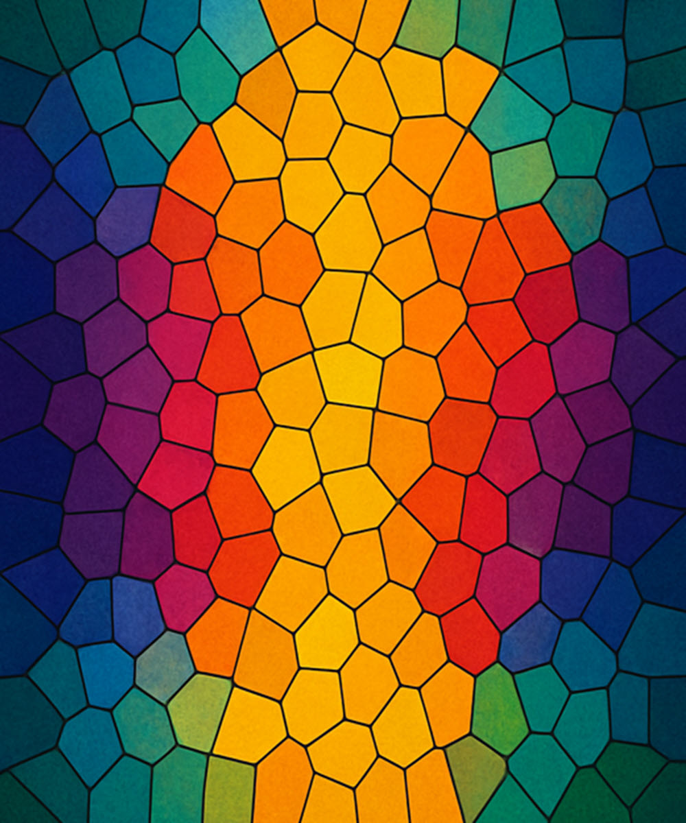 Mosaic color field used as the TOLARENAI White Paper cover